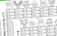 Christmas Math Games Addition And Subtraction Fact Fluency For 2Nd | Free Christmas Math Worksheets 2nd Grade