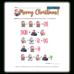 Christmas Math Worksheets For K-8—Printable With Answers — Mashup Math | Christmas Values Worksheets Answers