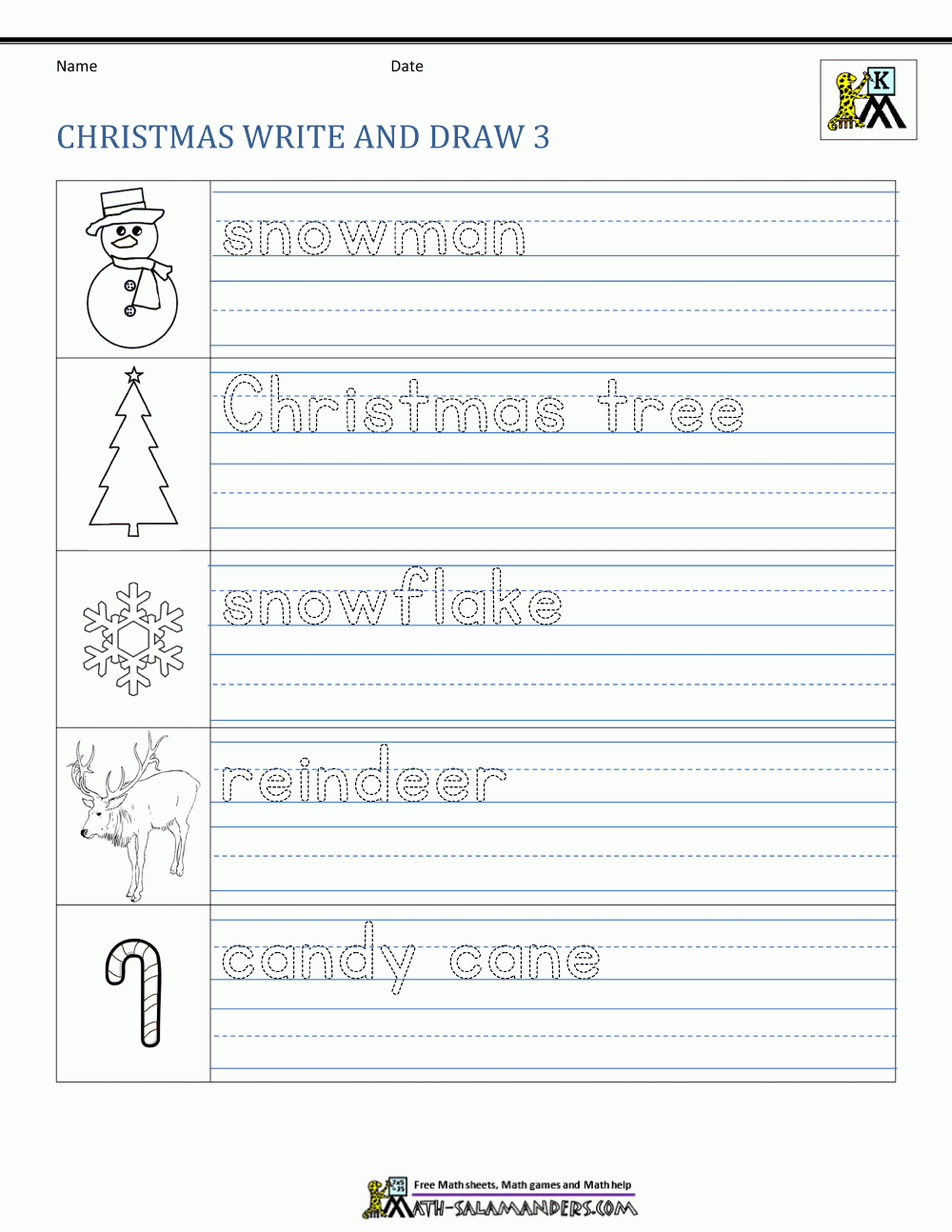 Christmas Math Worksheets For Kindergarten | Christmas Worksheets Kindergarten