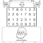 Christmas Math Worksheets For Preschoolers | Pre K Number | Christmas Math Worksheets Pre-K
