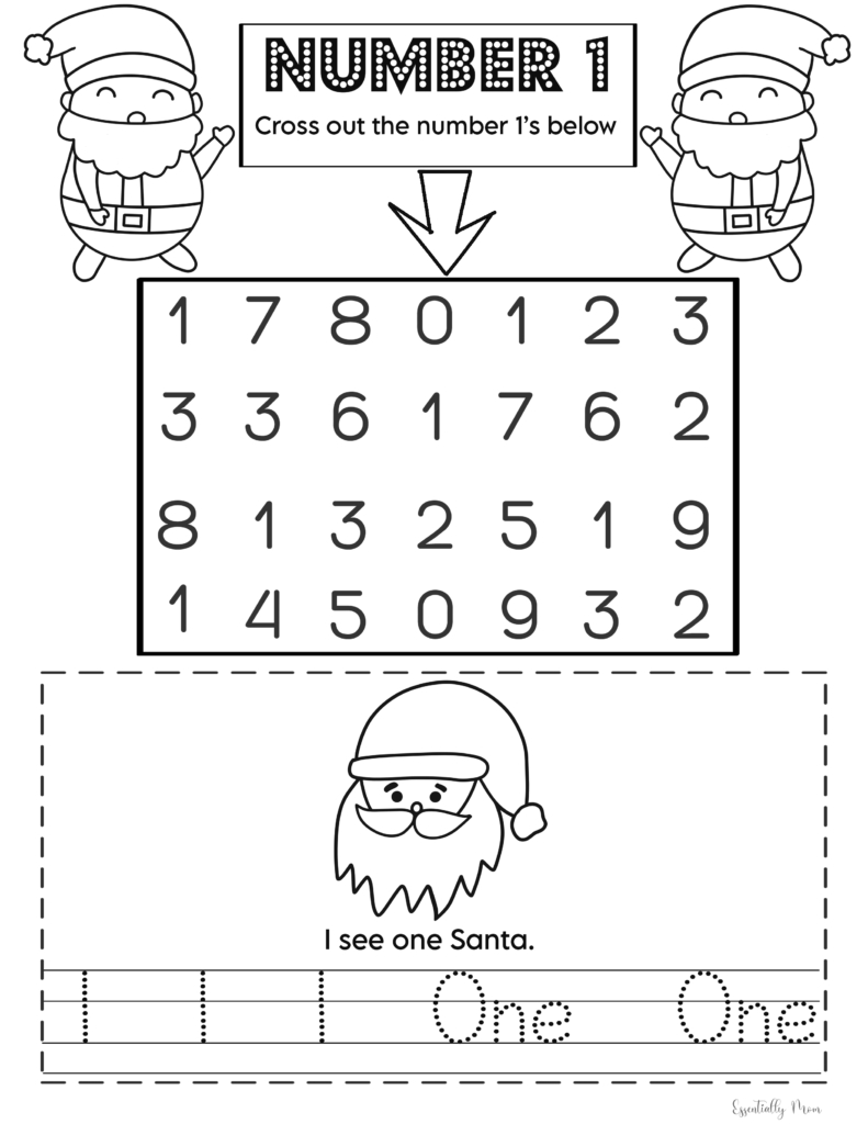 christmas math worksheets for preschoolers pre k number christmas math worksheets pre k Christmas Math Worksheets For Preschoolers | Pre K Number | Christmas Math Worksheets Pre-K