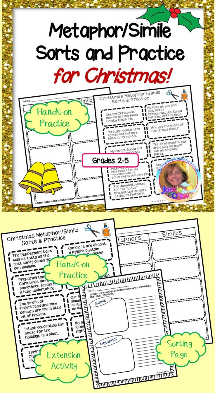 christmas metaphor simile sorts and practice christmas similes and metaphors worksheets Christmas Metaphor/Simile Sorts And Practice! | Christmas Similes and Metaphors Worksheets