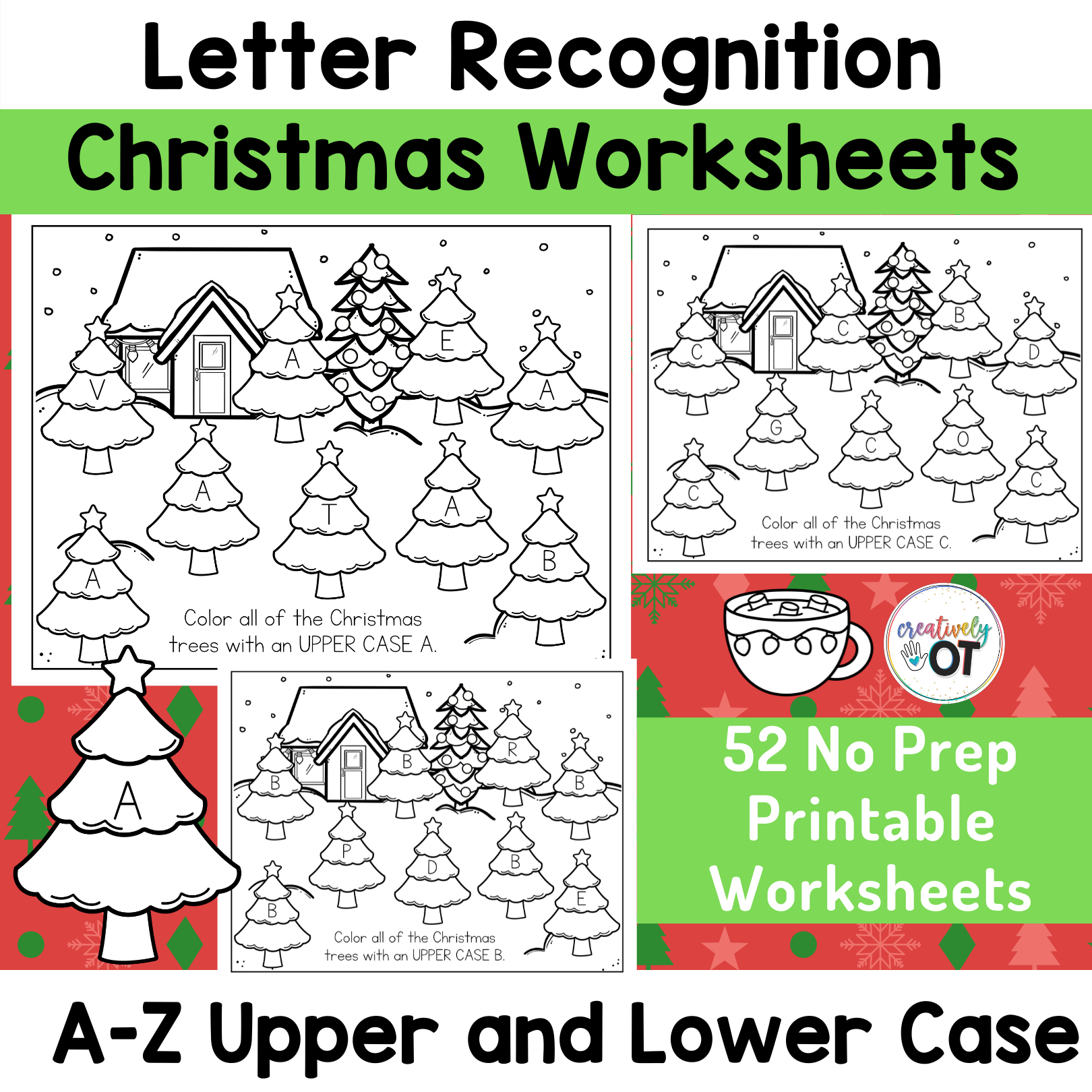 christmas mini letter recognition and visual scanning a z christmas letter recognition worksheets Christmas Mini Letter Recognition And Visual Scanning A-Z | Christmas Letter Recognition Worksheets