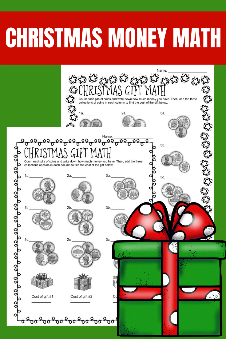 Christmas Money Math - Counting And Adding Coins - Only Passionate | Christmas Money Math Worksheets