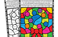 Multiplication Christmas Coloring Worksheets