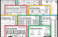 Free Printable Christmas Multiplication Worksheets