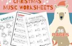 Christmas Music Worksheets – Printable – Instant Download – Music | Printable Christmas Music Worksheets