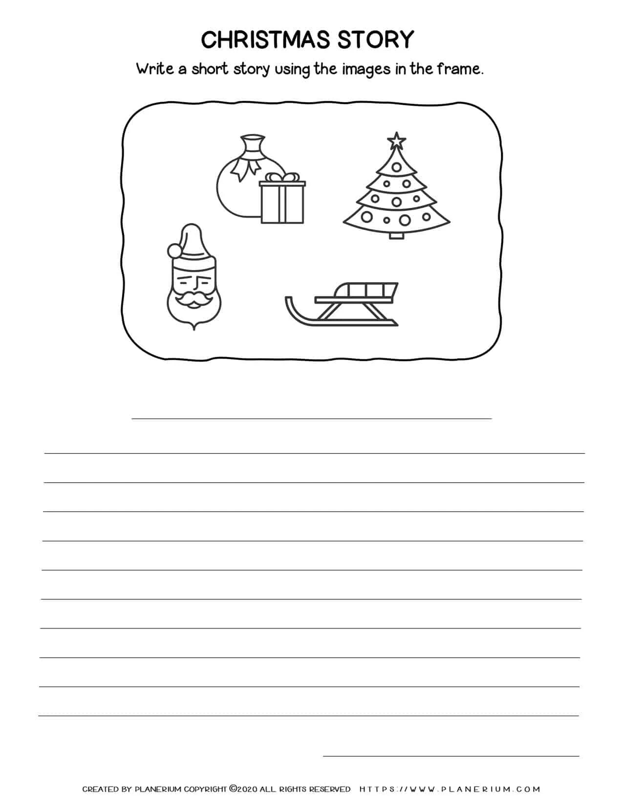 Christmas Narrative Writing | Free Worksheet | Planerium | Writing A Christmas Story Worksheets