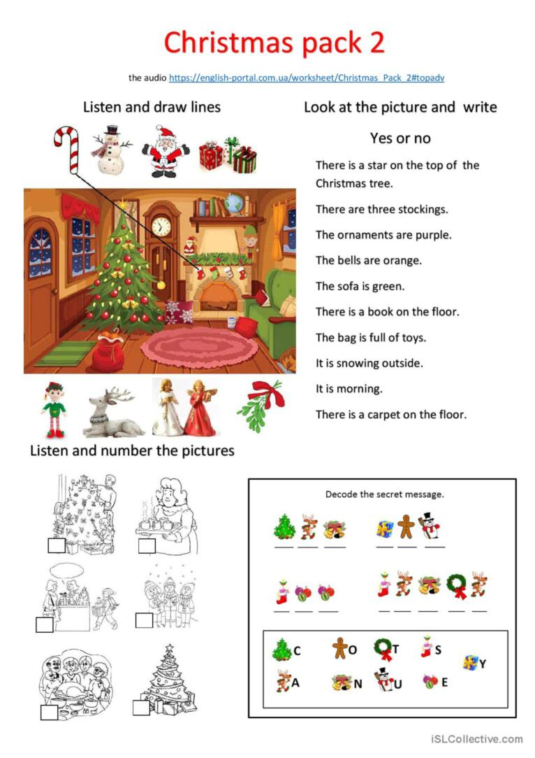 christmas pack esl listening readi english esl worksheets pdf esl christmas worksheets Christmas Pack: Esl Listening, Readi…: English Esl Worksheets Pdf | Esl Christmas Worksheets