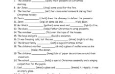 Christmas Grammar Worksheets Christmas Grammar Worksheets