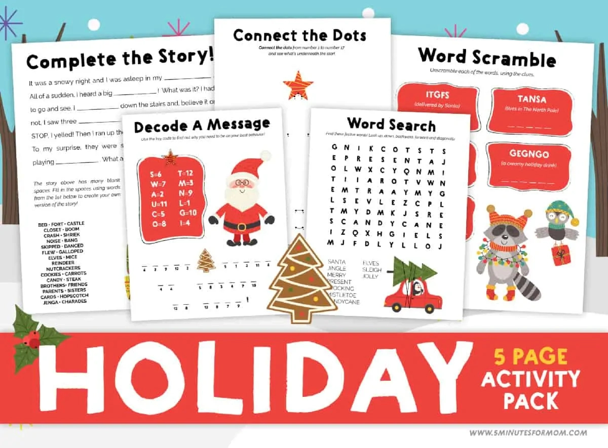 christmas printable activities for kids 5 minutes for mom 12 days of christmas statistics worksheets Christmas Printable Activities For Kids - 5 Minutes For Mom | 12 Days of Christmas Statistics Worksheets