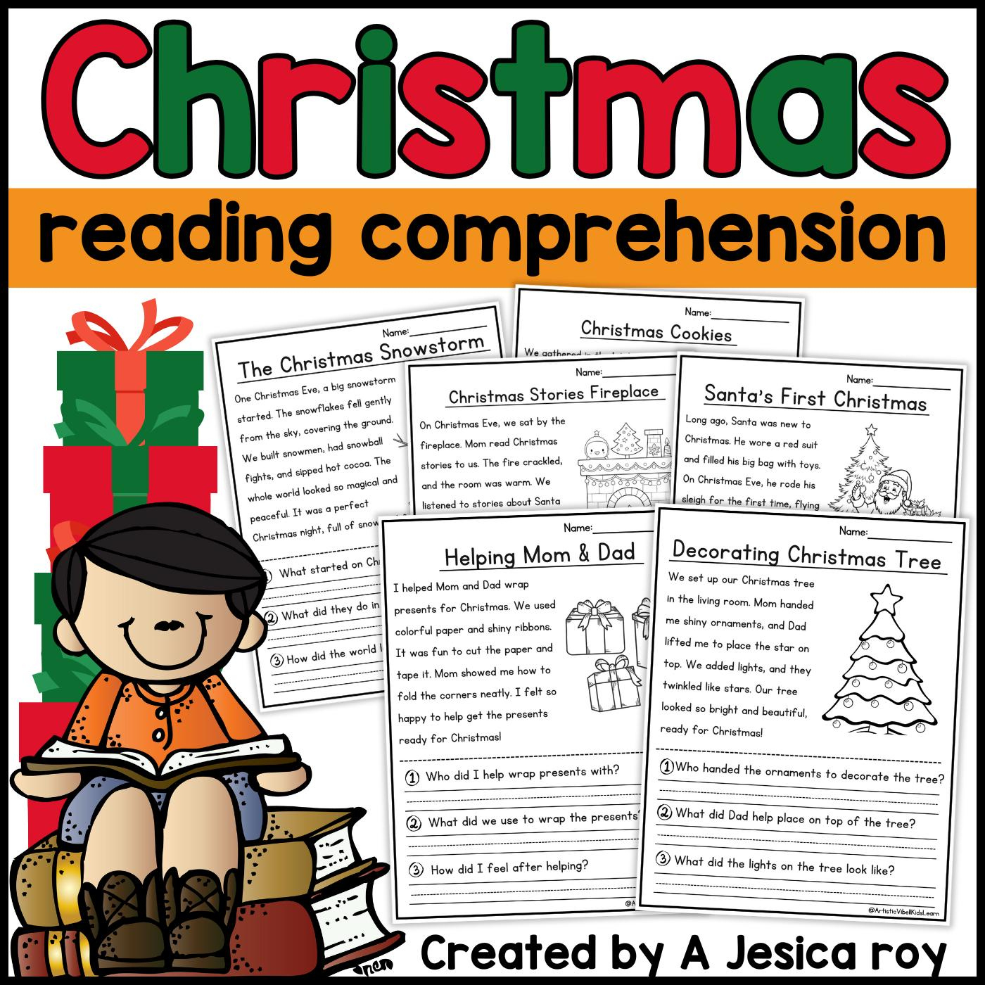 christmas reading comprehension fluency passages and questions christmas reading worksheets 1st grade Christmas Reading Comprehension Fluency Passages And Questions | Christmas Reading Worksheets 1St Grade