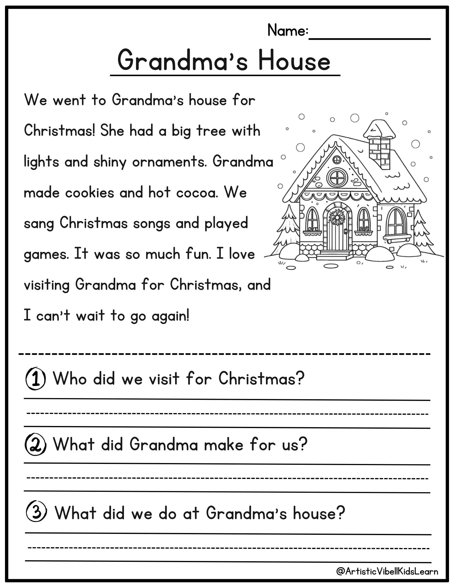 christmas reading comprehension printable kindergarten first christmas reading worksheets Christmas Reading Comprehension Printable - Kindergarten - First | Christmas Reading Worksheets