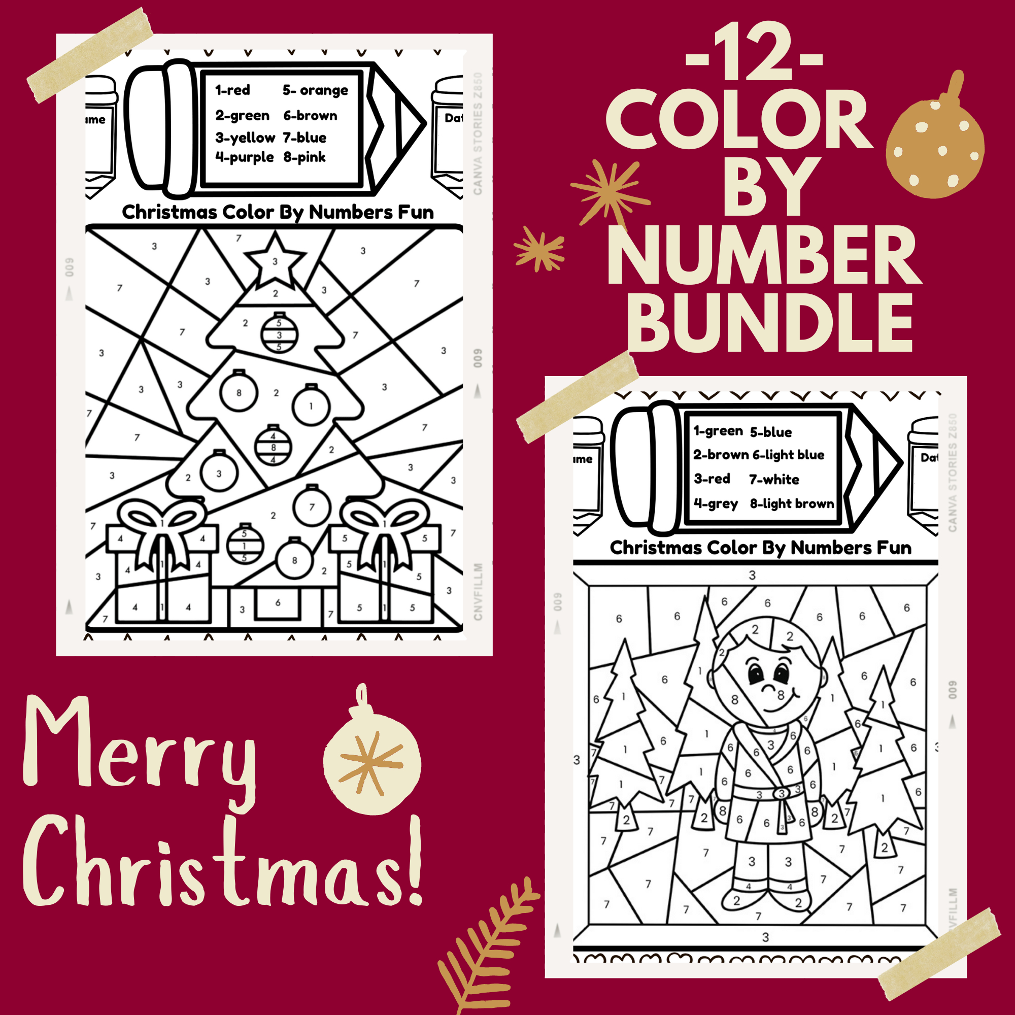 christmas science winter activity colornumber winter christmas science worksheets free Christmas Science Winter Activity - Colornumber - Winter | Christmas Science Worksheets Free