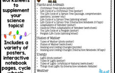 Christmas Science Worksheets No Prep Plants Animals Matter Winter | The Science Of Christmas Question Worksheets