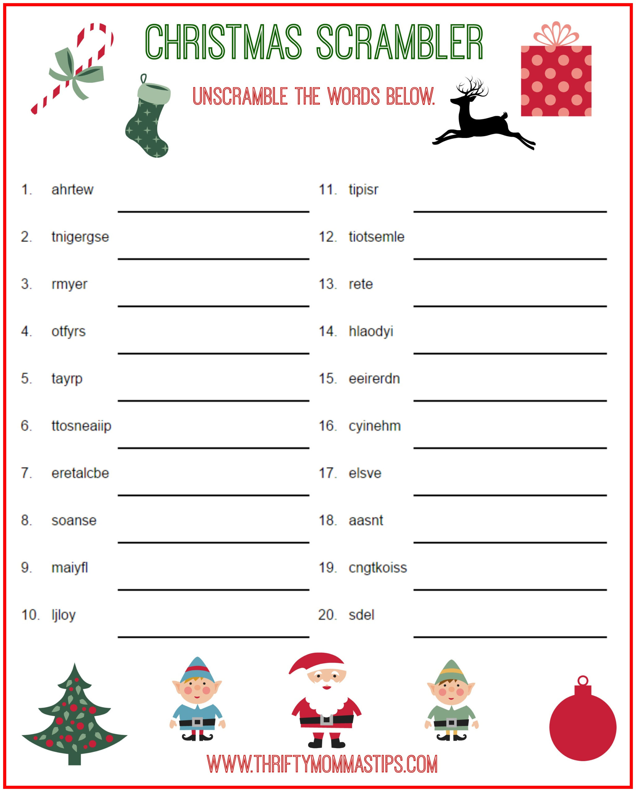 christmas scrambler free word game puzzle thrifty mommas tips free christmas puzzle worksheets scaled Christmas Scrambler Free Word Game Puzzle - Thrifty Mommas Tips | Free Christmas Puzzle Worksheets