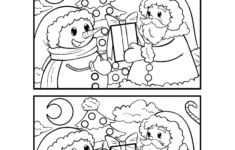 Christmas Spot The Difference Worksheet - Free Printable, Digital | Christmas Printable Free Worksheets