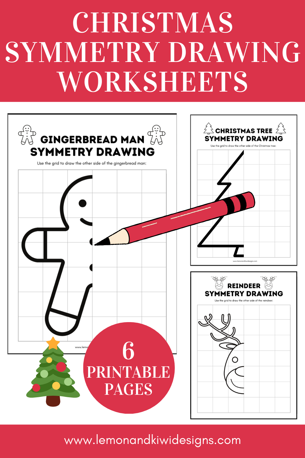 christmas symmetry worksheets lemon and kiwi designs christmas symmetry worksheets free Christmas Symmetry Worksheets - Lemon And Kiwi Designs | Christmas Symmetry Worksheets Free