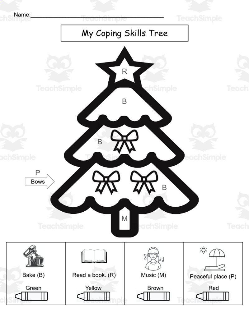 christmas themed coping skills sel coloring pages coping skills christmas counseling worksheets free Christmas Themed Coping Skills Sel Coloring Pages | Coping Skills Christmas Counseling Worksheets Free