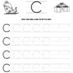 Christmas-Themed Word Tracing Worksheets • Beeloo Printable Crafts | Christmas Letter Tracing Worksheets