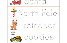 Free Christmas Tracing Worksheets Free Christmas Tracing Worksheets