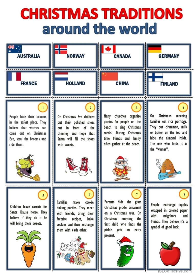 christmas traditions around the worl english esl worksheets pdf christmas traditions in different countries worksheets Christmas Traditions Around The Worl…: English Esl Worksheets Pdf | Christmas Traditions In Different Countries Worksheets