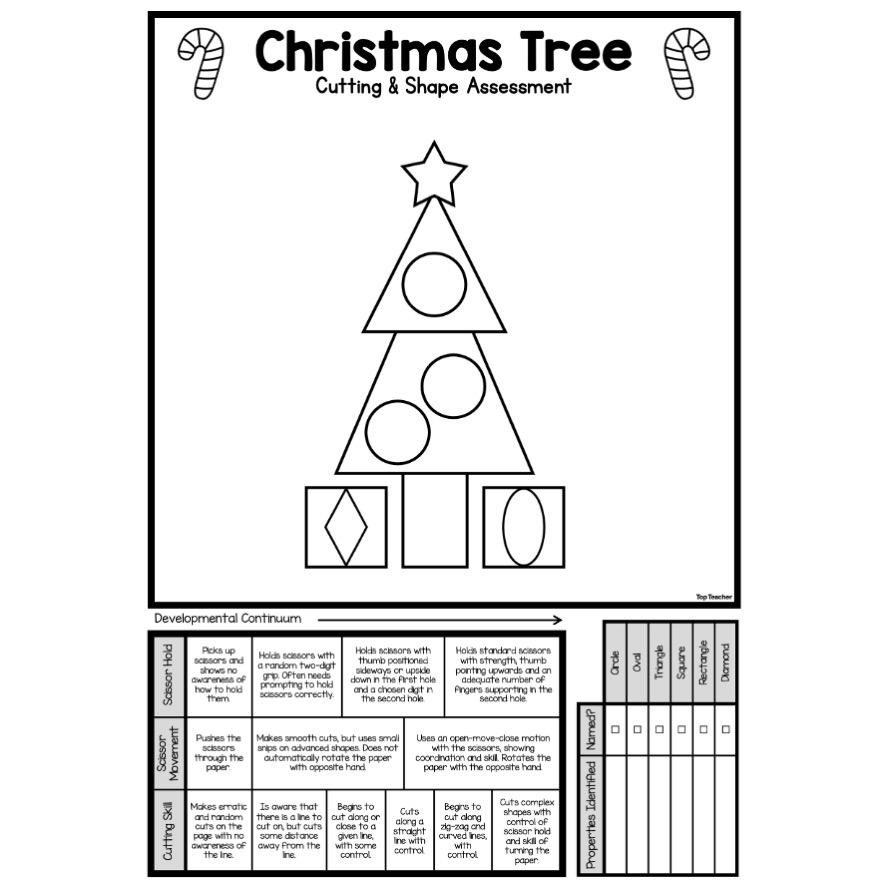 christmas tree 2d shape cutting assessment top teacher christmas tree shapes worksheets Christmas Tree 2D Shape & Cutting Assessment - Top Teacher | Christmas Tree Shapes Worksheets
