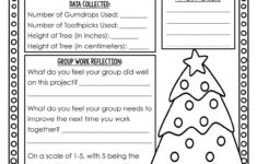 Christmas Tree Challenge Worksheet | Christmas Worksheets For High School
