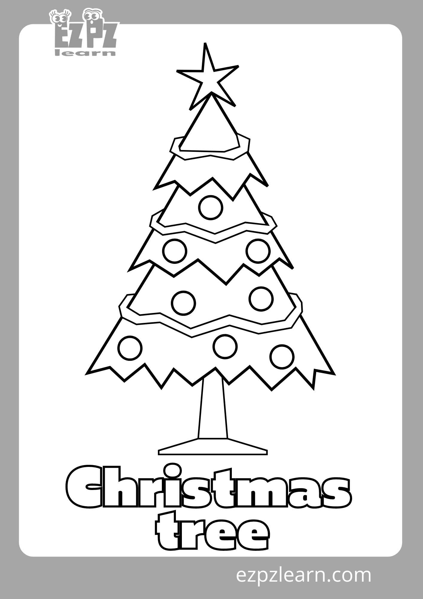 christmas tree coloring page ezpzlearn christmas tree coloring worksheets Christmas Tree Coloring Page - Ezpzlearn | Christmas Tree Coloring Worksheets