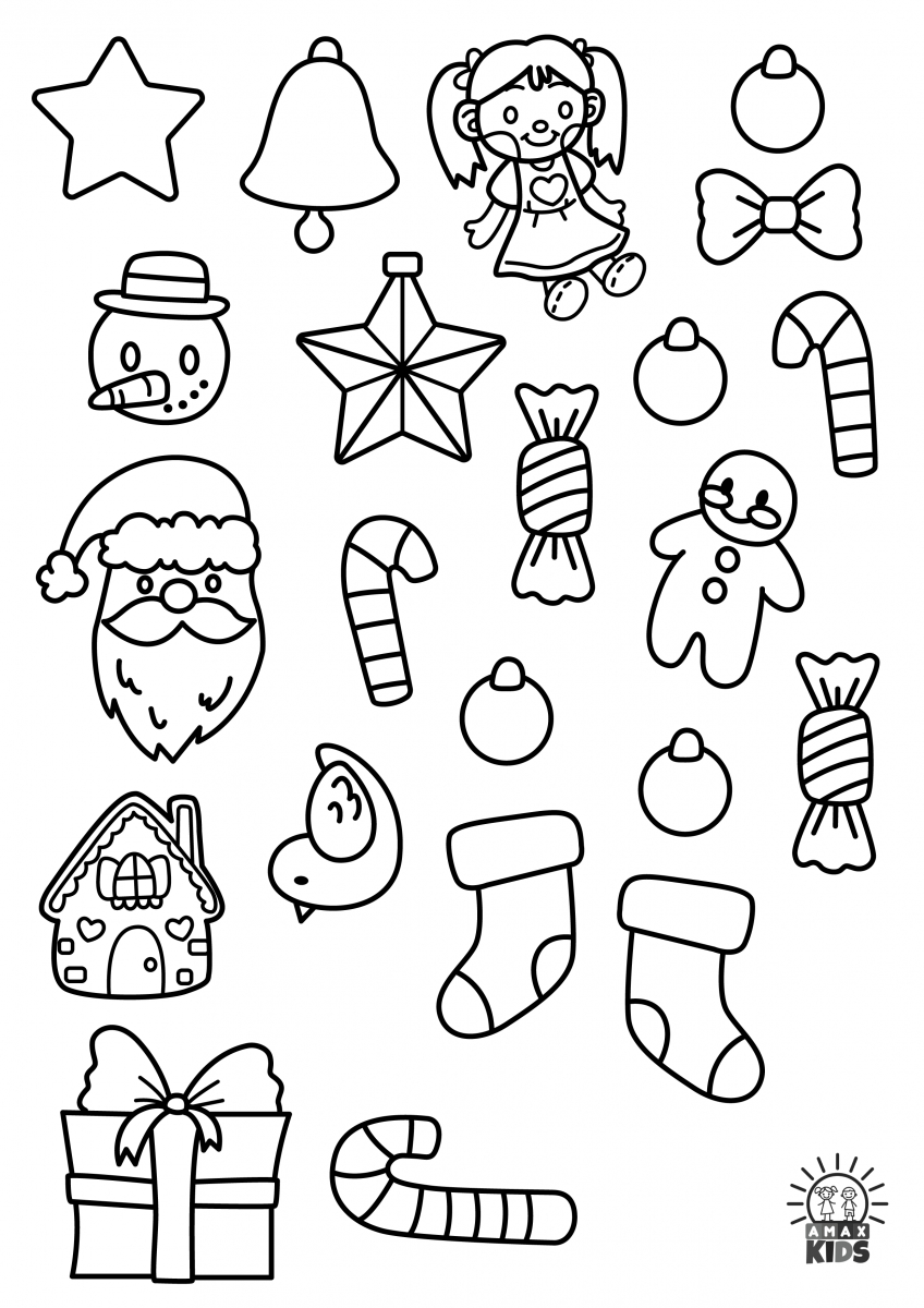 Christmas Tree Decoration – Printable Cut And Paste Worksheets For | Christmas Cut and Glue Worksheets