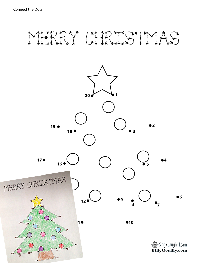 christmas tree dot to dot sing laugh learn christmas connect the dots worksheets Christmas Tree Dot-To-Dot | Sing Laugh Learn | Christmas Connect the Dots Worksheets
