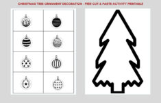 Free Printable Christmas Cut and Paste Worksheets