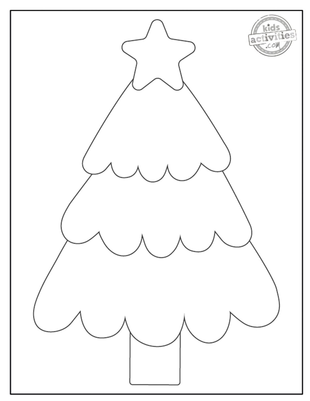 Christmas Tree Outline For Fun Christmas Crafts | Kids Activities Blog | Christmas Tree Worksheets For Preschool