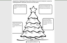 History of the Christmas Tree Worksheets History of the Christmas Tree Worksheets