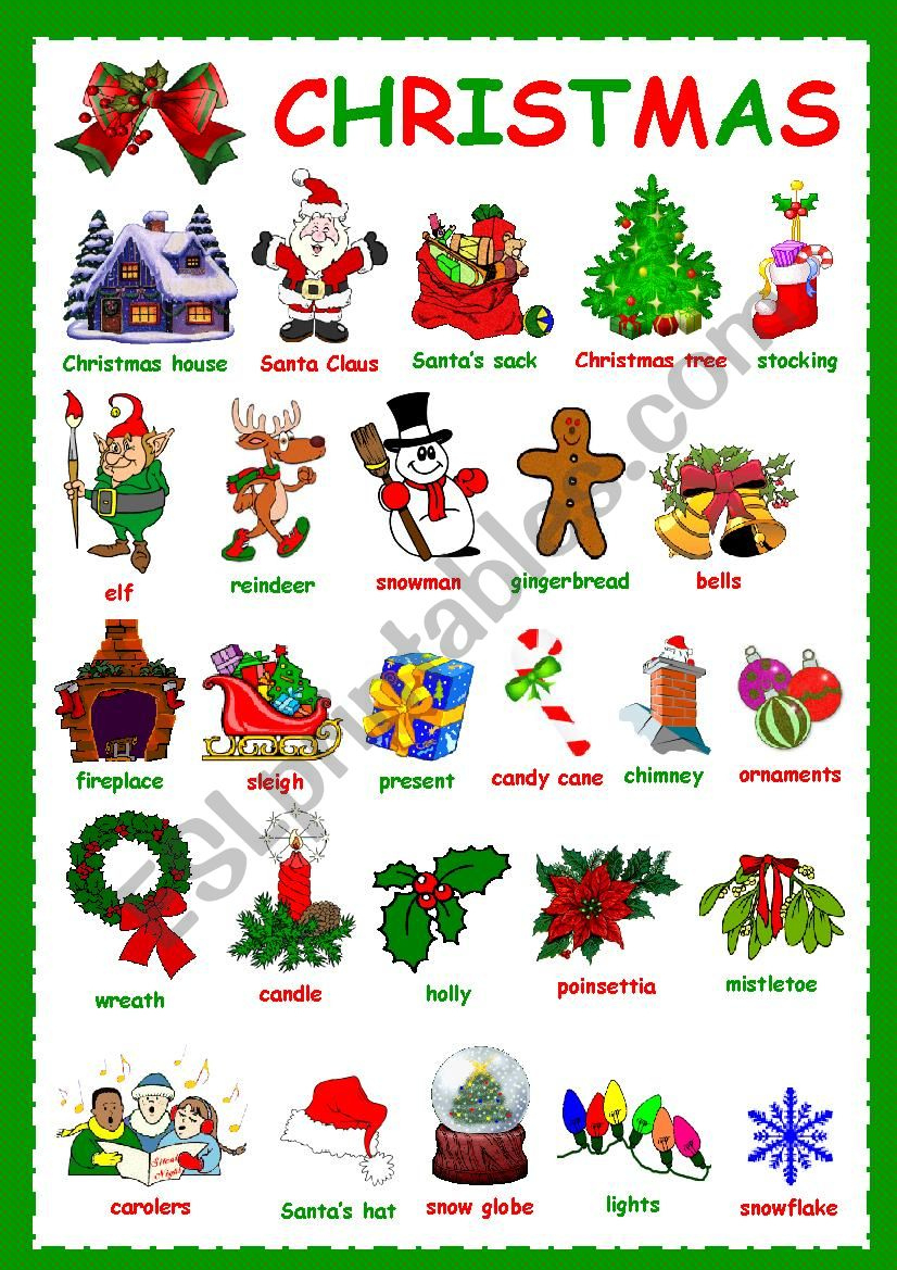 christmas vocabulary esl worksheetkosamysh esl christmas vocabulary worksheets Christmas Vocabulary - Esl Worksheetkosamysh | Esl Christmas Vocabulary Worksheets