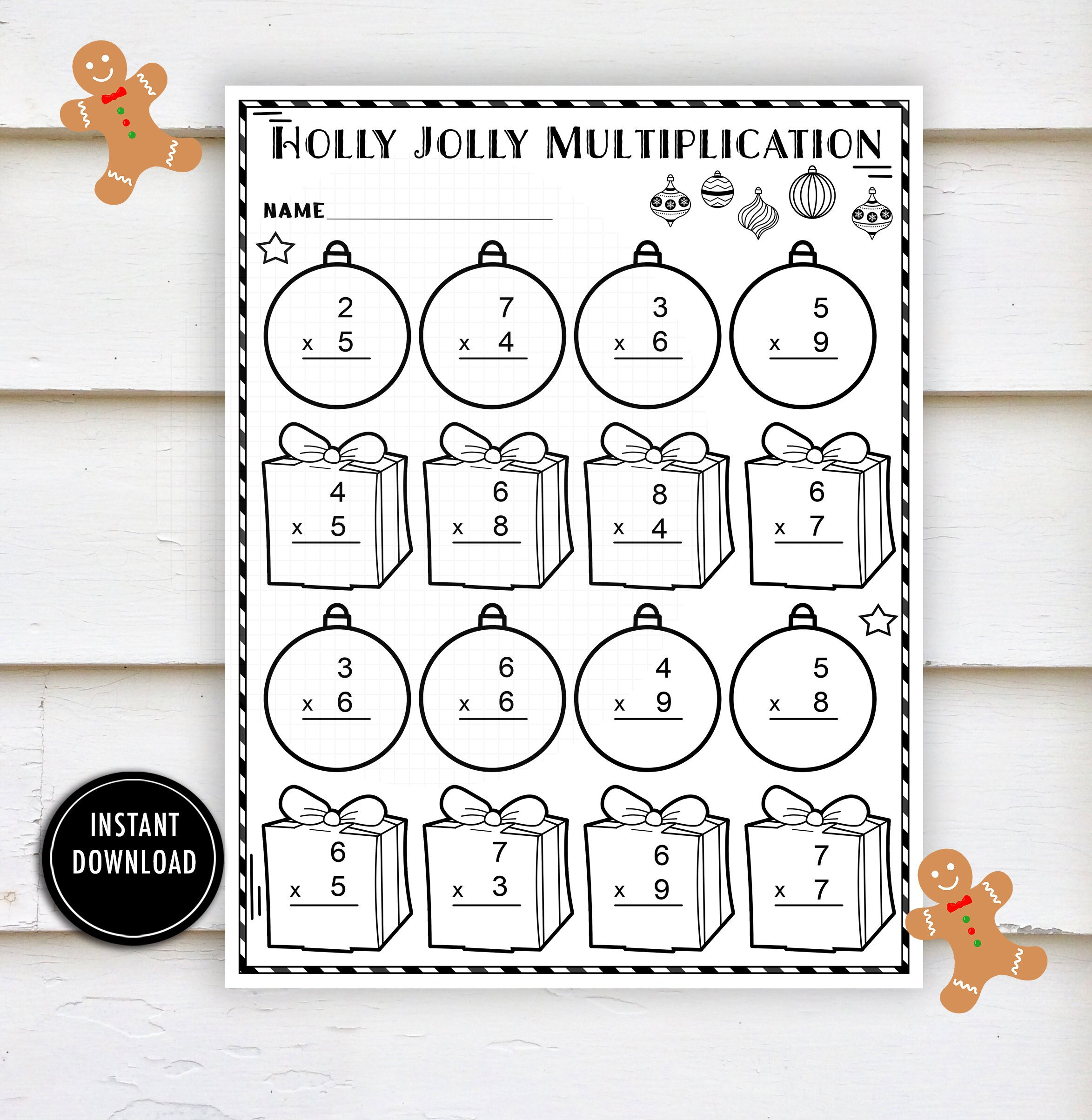 Christmas Worksheet Multiplication- &amp;quot;Math Worksheets&amp;quot; Winter | Math Multiplication Christmas Worksheets