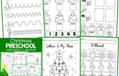 Christmas Worksheets For Preschool - No Prep - In My World | Christmas Worksheets For Preschool Free