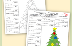 Christmas Worksheets: Order Of Operations With Integers | Teaching | Order of Operations Christmas Worksheets