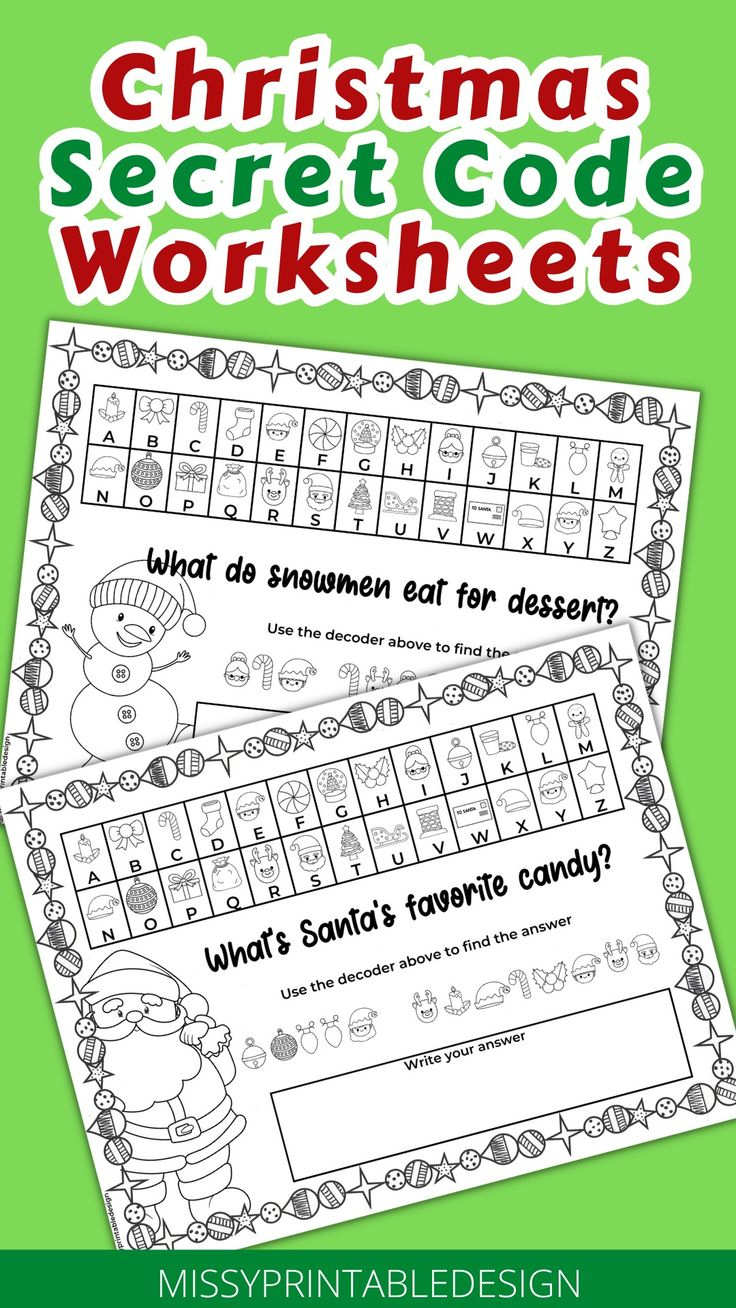 Crack The Code This Christmas With Our Free Christmas Secret Code | Free Printable Christmas Secret Code Worksheets