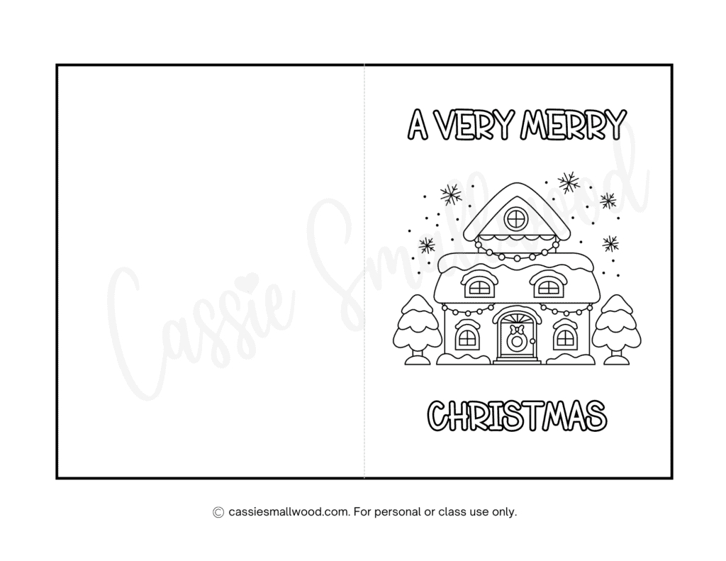 cute christmas cards to color cassie smallwood christmas cards worksheets printable Cute Christmas Cards To Color - Cassie Smallwood | Christmas Cards Worksheets Printable