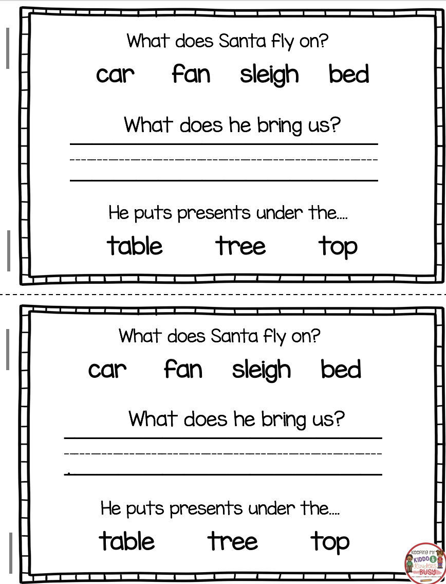 december reading and writing christmas free book keeping my christmas reading worksheets 1st grade December Reading And Writing - Christmas - Free Book — Keeping My | Christmas Reading Worksheets 1st Grade