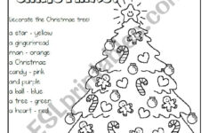 Decorate The Christmas Tree - Esl Worksheetmakigi | How To Decorate a Christmas Tree Worksheets