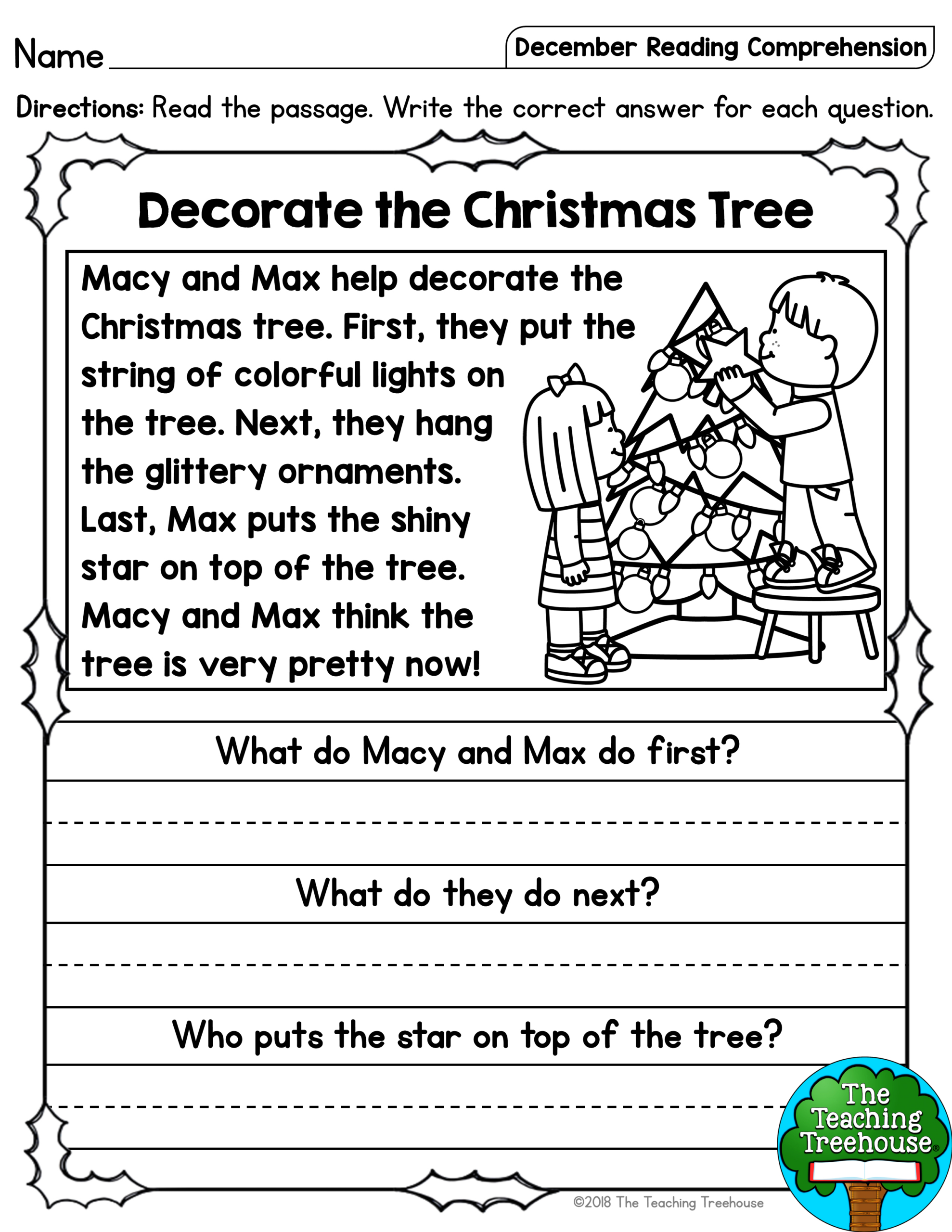discover 340 my teachers pay teachers products and kindergarten 1st grade christmas reading comprehension worksheets scaled Discover 340 My Teachers Pay Teachers Products And Kindergarten | 1St Grade Christmas Reading Comprehension Worksheets