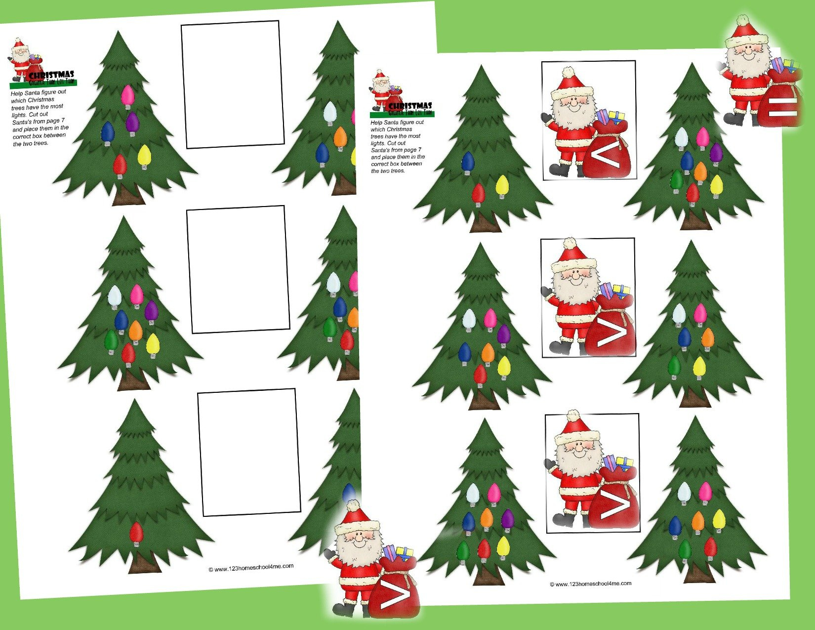 🎄 Free Christmas Greater Than Less Than Worksheets | Free Christmas Math Worksheets For 2Nd Graders
