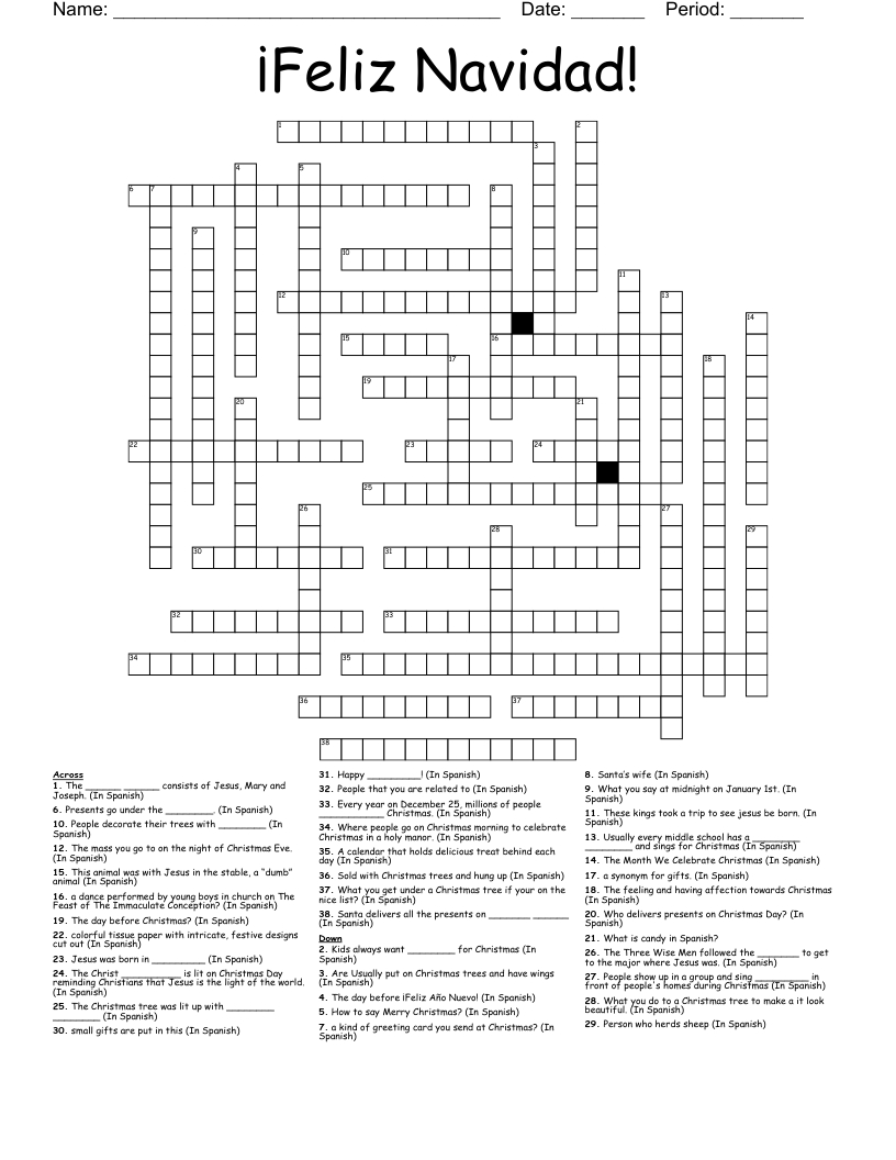 feliz navidad crossword wordmint feliz navidad christmas in spanish speaking countries worksheets answers Feliz Navidad! Crossword - Wordmint | Feliz Navidad Christmas In Spanish Speaking Countries Worksheets Answers