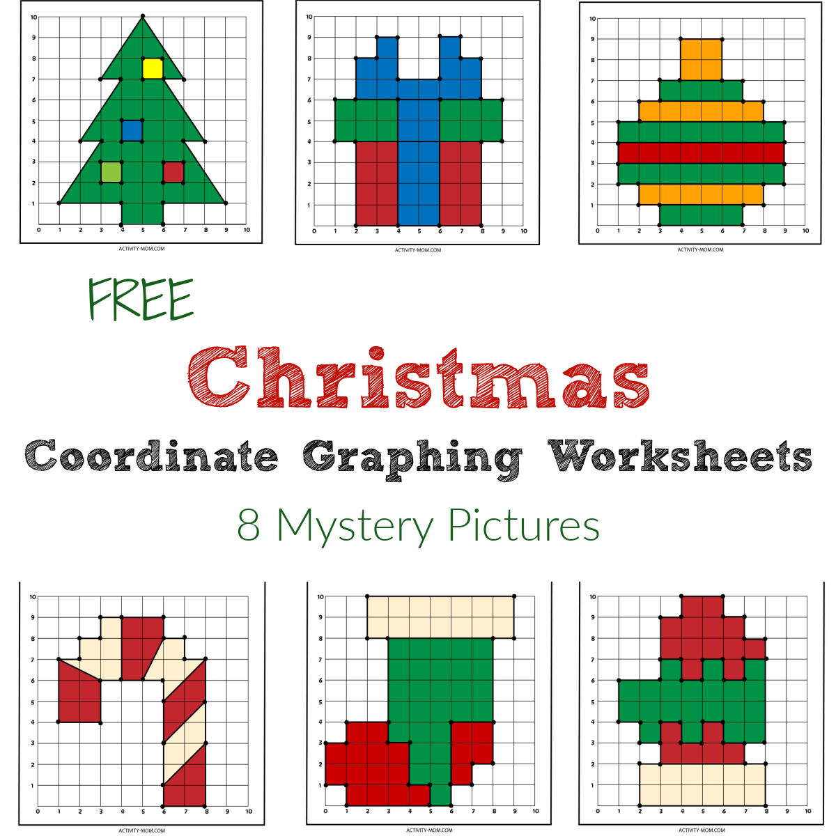 free christmas coordinate graphing worksheets the activity mom christmas coordinate graphing worksheets free Free Christmas Coordinate Graphing Worksheets - The Activity Mom | Christmas Coordinate Graphing Worksheets Free
