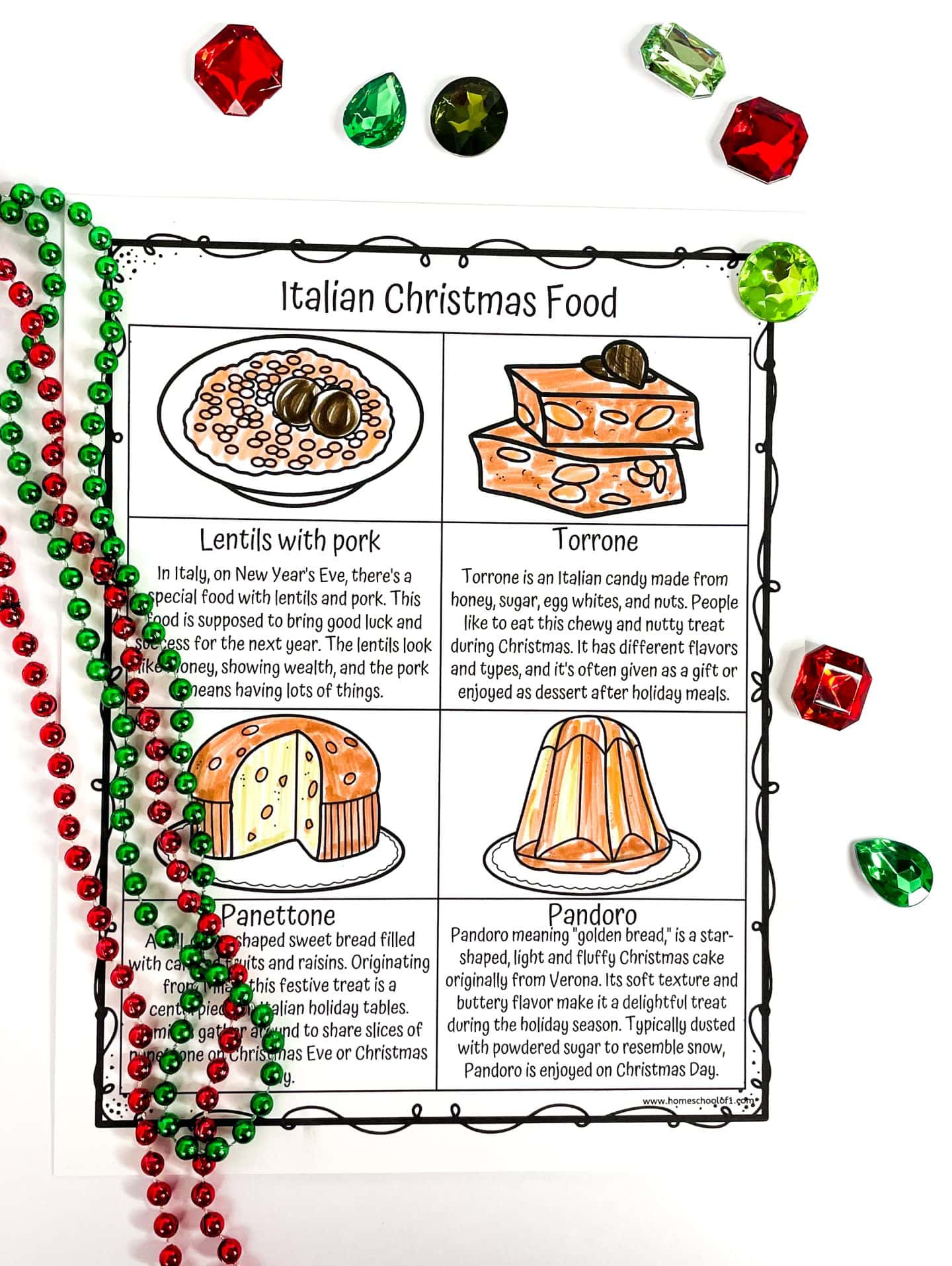 Free Christmas In Italy Worksheets | Christmas In Italy Worksheets