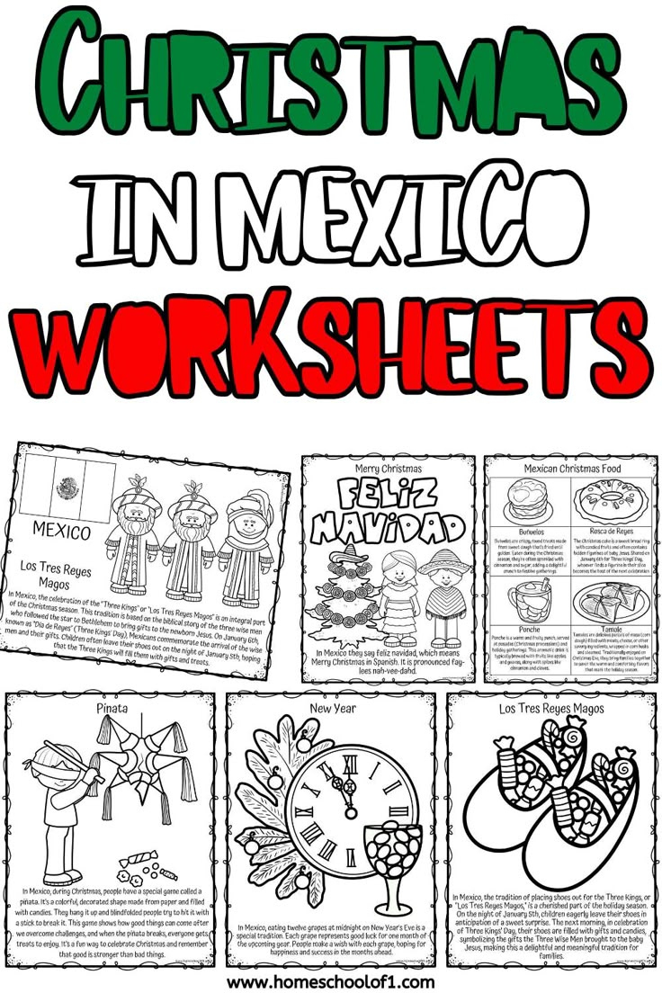 Free Christmas In Mexico Worksheet | Christmas in Mexico Worksheets