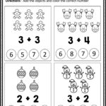 Free Christmas Math Worksheets For Kindergarten – Eduflakes | Christmas Worksheets Kindergarten Free