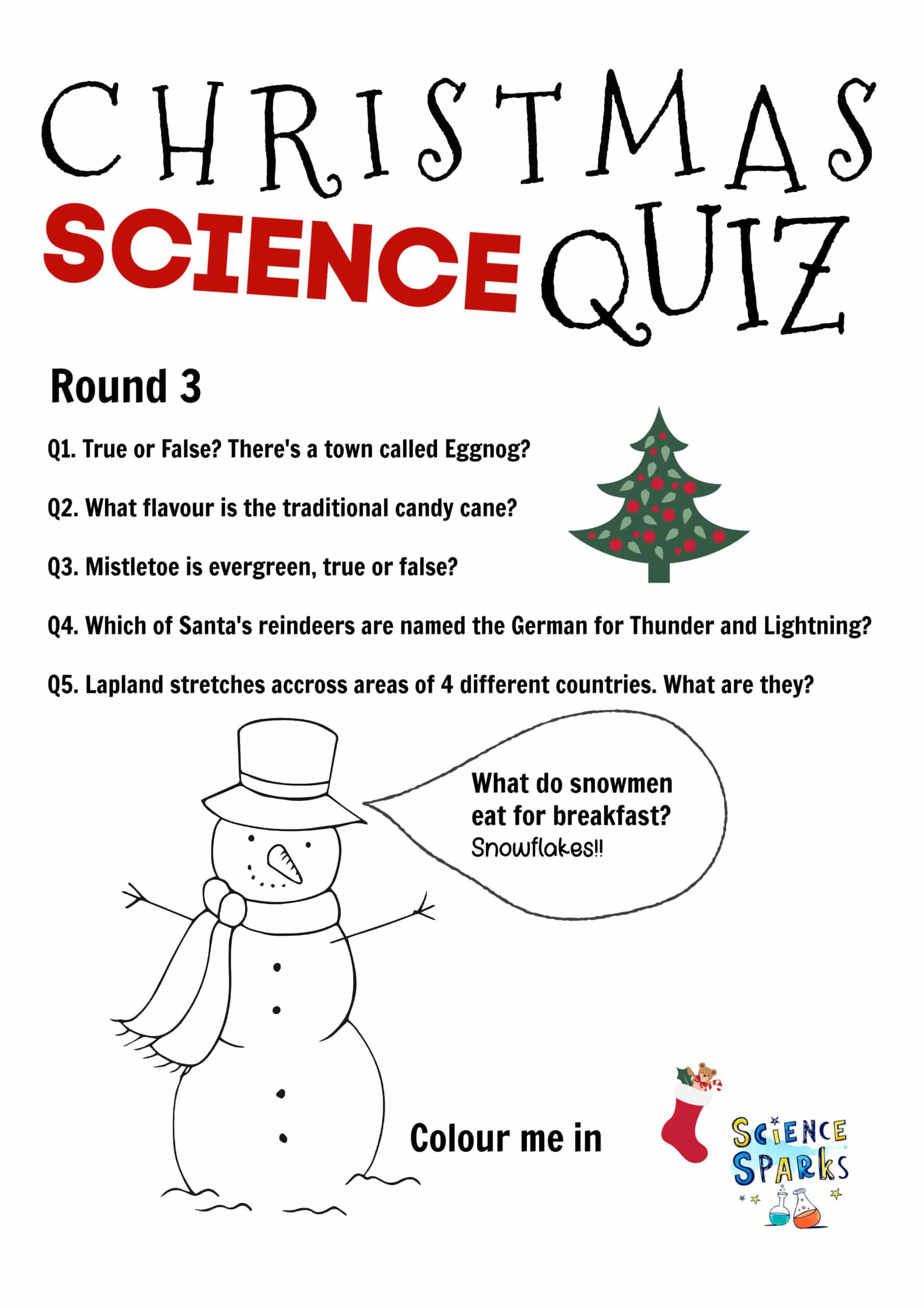 free christmas science quiz the science of christmas question worksheets Free Christmas Science Quiz | The Science of Christmas Question Worksheets